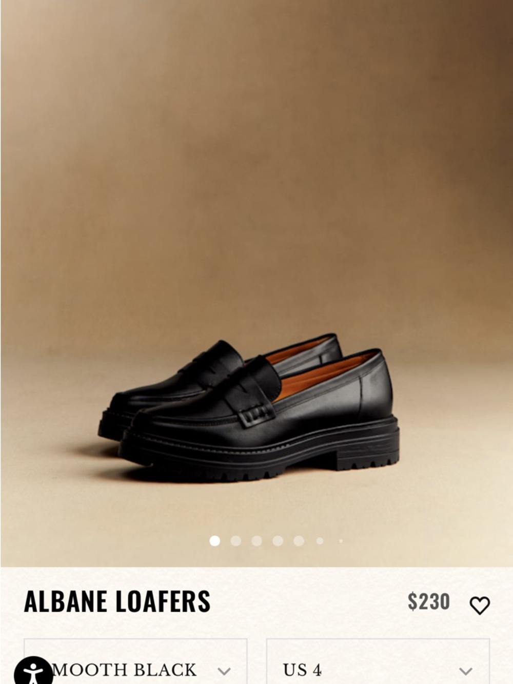 Sezane Albane Smooth Black Loafers EUC